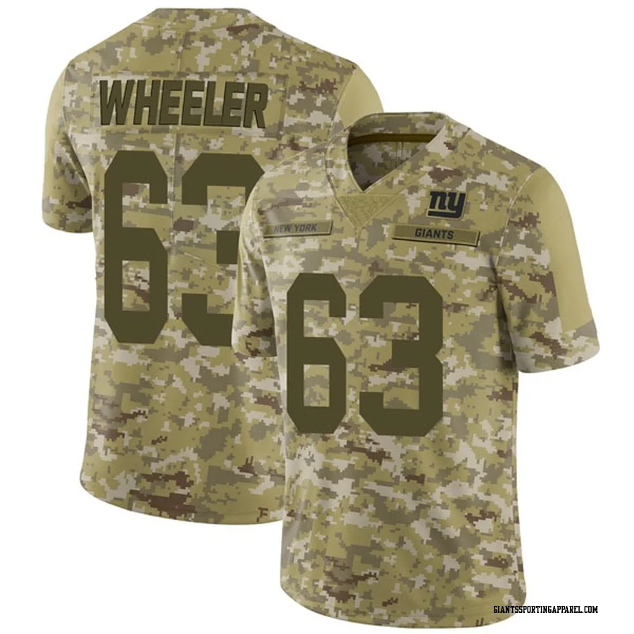Chad Wheeler New York Giants Men's Limited 2018 Salute to Service Nike Jersey - Camo