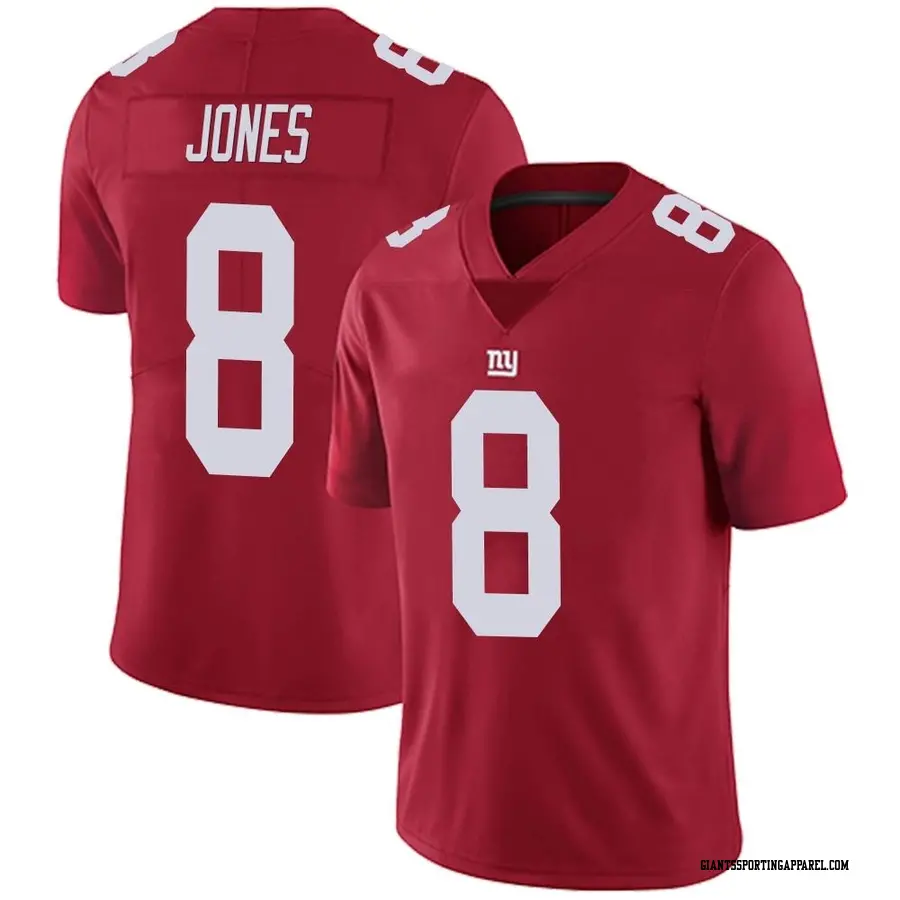 قرطاسية القلم Men's New York Giants #8 Daniel Jones Red 2020 Big Logo Number Vapor Untouchable Stitched NFL Nike Fashion Limited Jersey شبكه