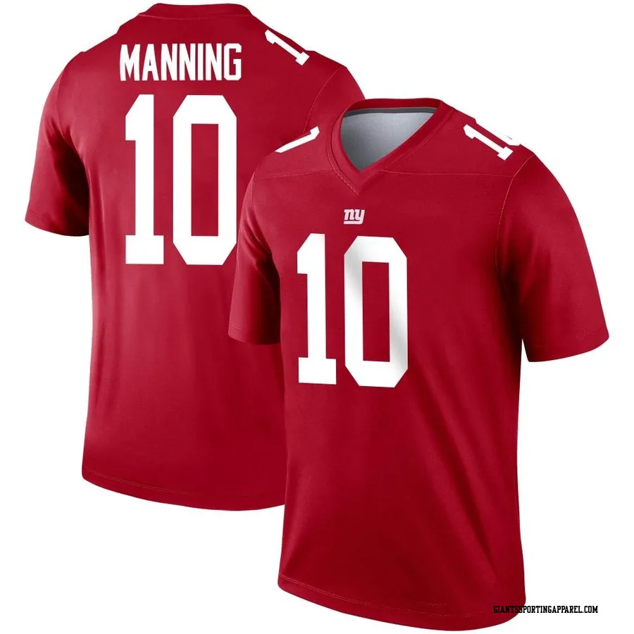 Eli Manning New York Giants Youth Legend Inverted Nike Jersey - Red