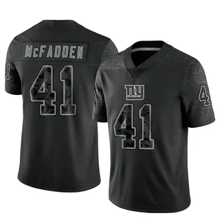 Micah McFadden New York Giants Men's Limited Reflective Jersey - Black