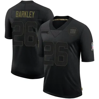 men's new york giants saquon barkley nike white color rush limited jersey